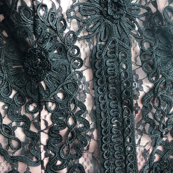 NWT Sue Wong Black and Pink Embroidered Dress - Picture 4 of 10